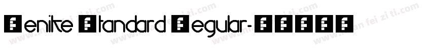 Denike Standard Regular字体转换